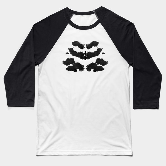 Rorschach Inkblot 05 Baseball T-Shirt by amini54